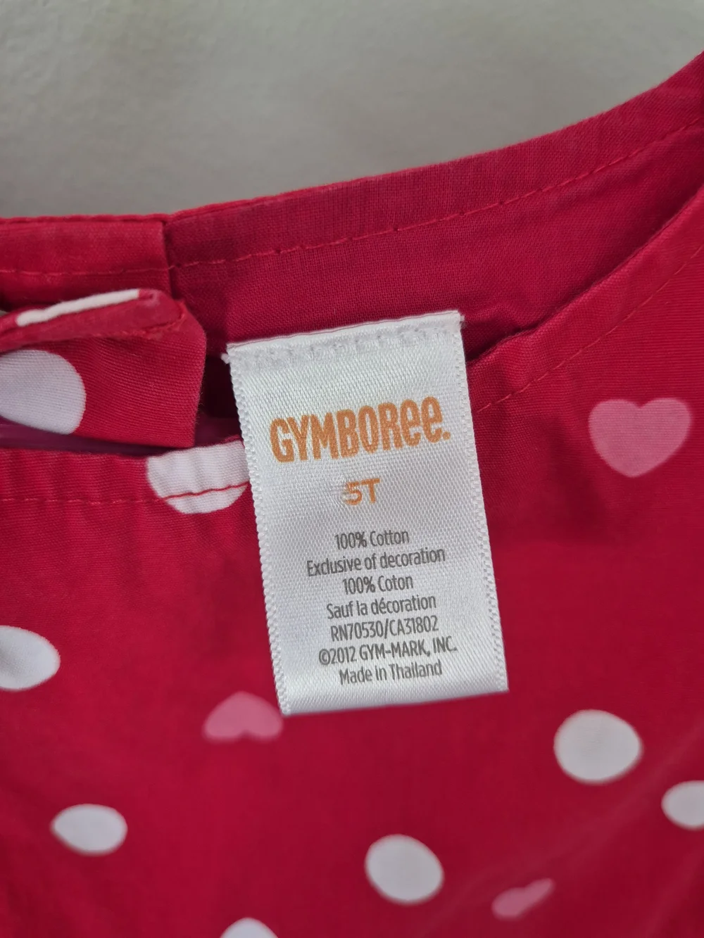 6T Gymboree Red Polka Dot Dress with Bow